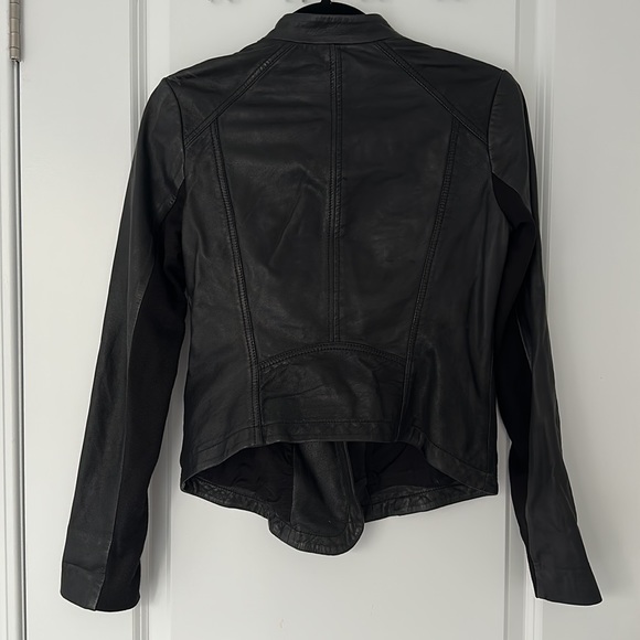 Lucky Brand 100% Leather Jacket Zip Up (XS) - Picture 2 of 5